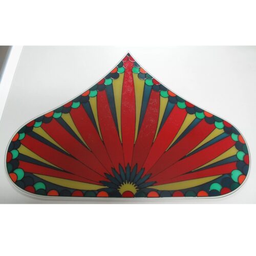Vetro decorato con resine sudve0018