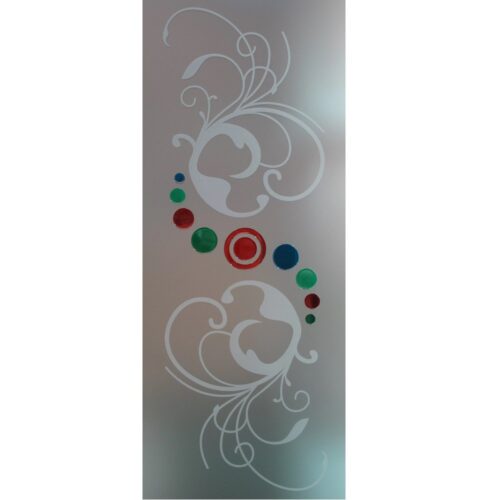 Vetro satinato inciso colorato sudve0019