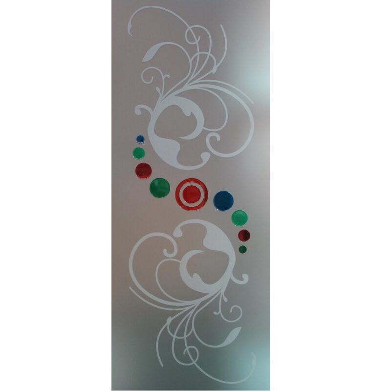 Vetro satinato inciso colorato sudve0019